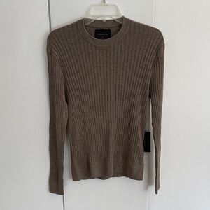 Abercrombie & Fitch Men's Taupe Crewneck Sweater